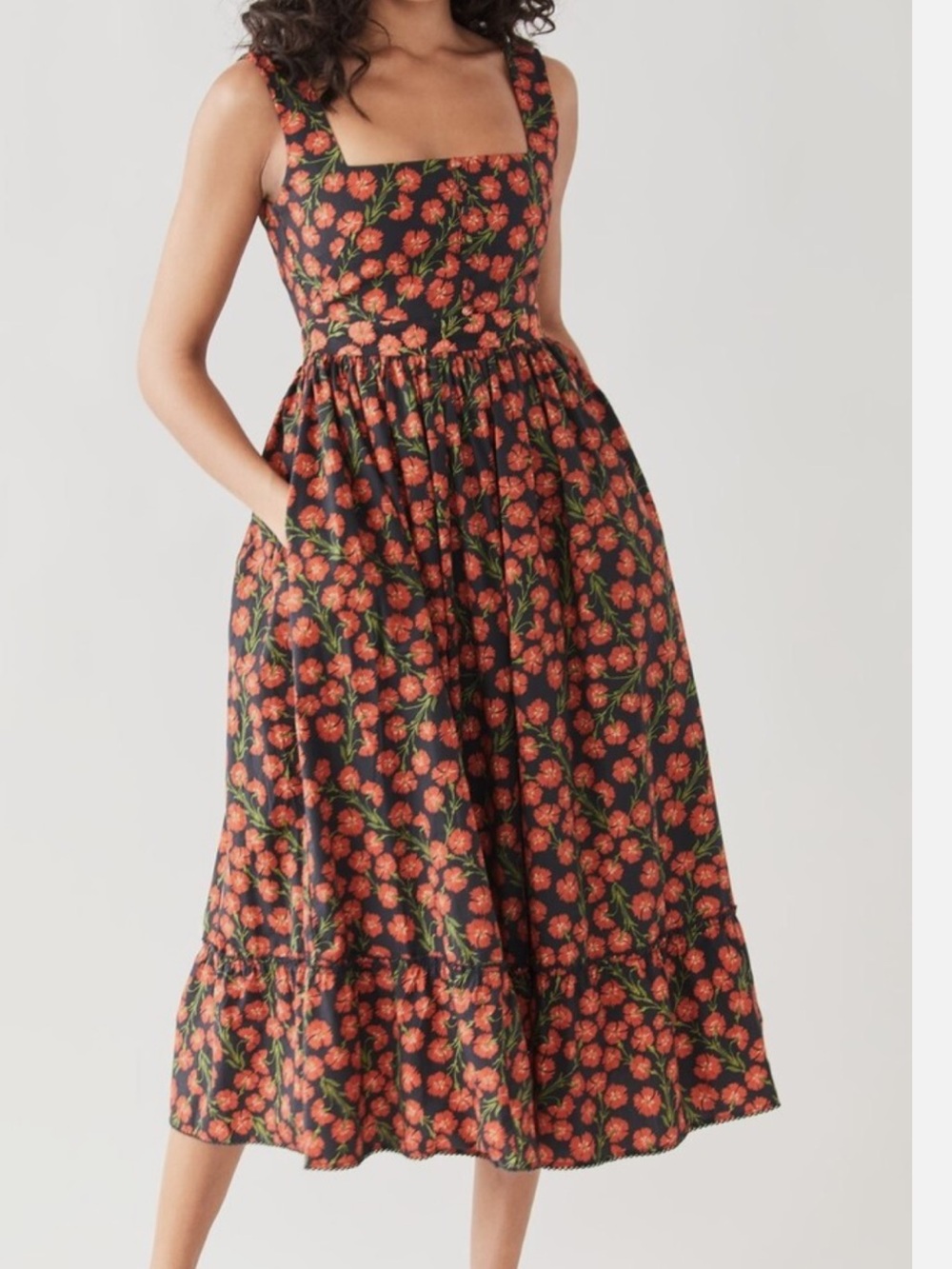 Agua by Agua Bendita Melon Bermelo midi dress